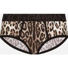 Dolce & Gabbana Men Knickers Dolce & Gabbana Leopard Print Brando Brief, Black