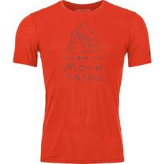 Wolle T-Shirts Ortovox 150 Cool MTN Protector T-shirts - Cengia Rossa