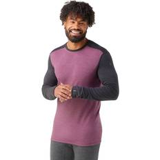 Purple Base Layers Smartwool Merino 250 Baselayer Crew Men's Argyle Purple Heather