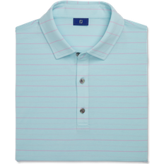 Polo Shirts FootJoy Athletic Fit Open Stripe Jersey Self Collar Polo 14053759- pale purple