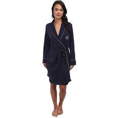 Black Robes Lauren Ralph Lauren Quilted Shawl Collar Short Robe Navy Navy