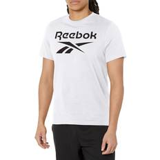 Reebok Tops Reebok Men's Standard Big Tee, White/Black Logo