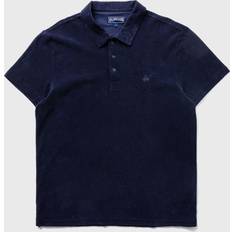 Polyamide Polos Vilebrequin Organic Cotton Terry Logo Polo Shirt - Blue