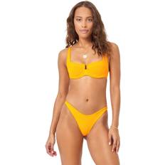 Nylon Bikini Tops L*Space Camellia Top Mango 32-34B