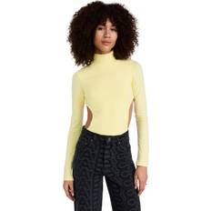 Women - Yellow Bodysuits Marc Jacobs The Cutout Bodysuit - Tender Yellow