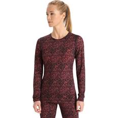 Icebreaker 200 Oasis Ls Crewe Lichen - Black/Multi