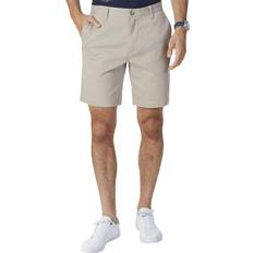Nautica Men Clothing Nautica Classic Fit Flat Front Stretch Solid Chino Deck Shorts - True Khaki