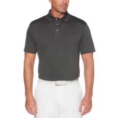 Polyester Polo Shirts PGA tour mens Airflux Short Sleeve Solid Golf Polo-Shirts Golf Shirt, Asphalt, Tall