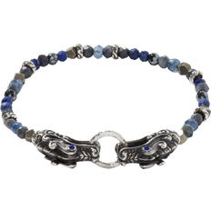 Lapis Bracelets John Hardy Legends Naga Bead Bracelet - Silver/Sapphire/Lapis/Opal