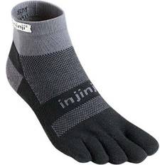 injinji Run Midweight Mini Crew Socks - Grey/Black