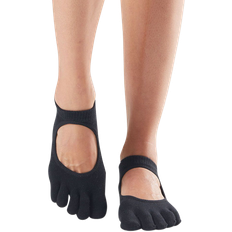 Yoga Socks ToeSox Full Toe Bellarina Yoga Socks - Black