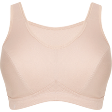 E - Polyamide Bras Glamorise No-Bounce Cami Sport Bra - Cafe