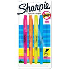 Pencils Sharpie Highlighters Narrow Chisel Tip 4-pack