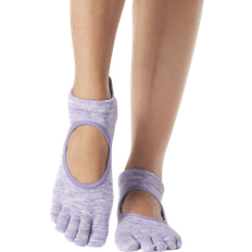 Yoga Calzini ToeSox Full Toe Bellarina Yoga Socks - Heather Purple