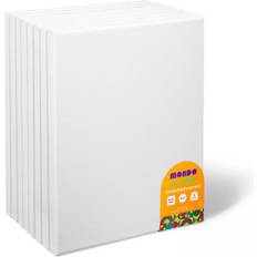 Mondo Llama Stretched Canvas White 20x25cm 8-pack