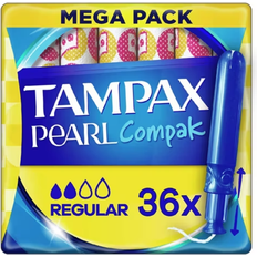 Tampax Tamponer Tampax Pearl Compak Regular 36-pak
