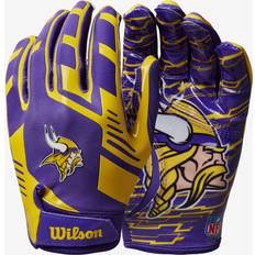 One Size Handschuhe Wilson NFL Stretch Fit Minnesota Vikings - Purple/Yellow