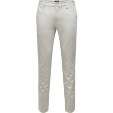 Only & Sons Onsmark Slim Tap Melange Pant - Grey/Chinchilla