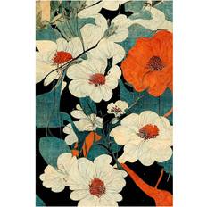 Pelcasa Asian Flowers Poster 30x40cm