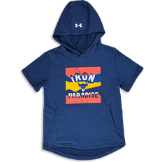 Korte ærmer Hoodies Børnetøj Under Armour Kid's UA Project Rock Terry SS T-shirt - Blue