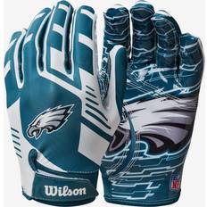 Azul Guantes Wilson NFL Stretch Fit Philadelphia Eagles - Green/Black