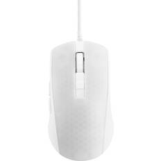 Deltaco WM87 Semi-Transparent RGB Gaming Mouse - White