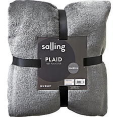 Salling Soft Plaid Tæppe Grå (180x130cm)