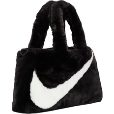 Nike Detachable Shoulder Strap Totes & Shopping Bags Nike Sportswear Faux Fur Tote Bag - Black/Sail