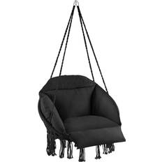 Noir Chaises Suspendues d'Extérieur tectake Fauteuil Suspendu Samira - New