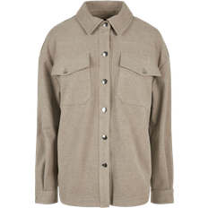 Urban Classics Ladies Classic Overshirt - Light Taupe