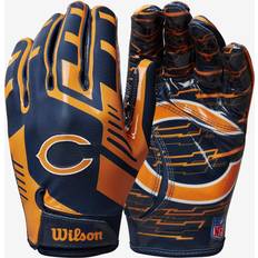 One Size Gloves Wilson NFL Stretch Fit Chicago Bears - Blue/Orange