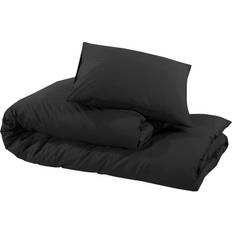 Cotone Biancheria da Letto vidaXL 136115 Copripiumino Nero (240x220cm)