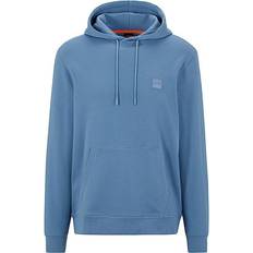 HUGO BOSS Wetalk Hooded Sweatshirt with Logo Patch - Blue