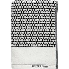 Mette Ditmer Grid Guest Towel Black, White (100x50cm)