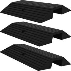 dørtrinsrampe broform 3 stk. 49x39x7,5 cm gummi