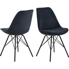 Nordform Chaises Nordform Eris En Velours Côtelé Anthracite Chaise de Cuisine