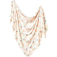 Copper Pearl Knit Swaddle Blanket Caroline