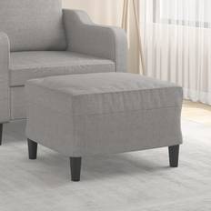 Gris Repose-pieds vidaXL Hellgrau 60 x 50 x 41 cm Fußhocker