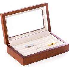 Brown - Men Cufflinks Bey-Berk Wood Cufflink Box Brown Brown