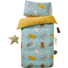 Kid's Wild Friends Reversible Duvet Cover Set