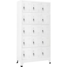 vidaXL lysegrå Opbevaringsskab 90x180cm