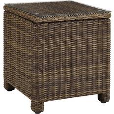 Crosley CO7219-WB Bradenton Tempered Outdoor Side Table