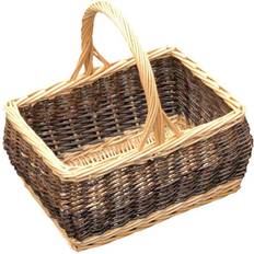 Wood Baskets RED HAMPER Hamper S019/HOME Rustic Shopping Basket