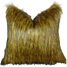 Acrylic Complete Decoration Pillows Plutus PB16456-2026-DP Double Sided en Wolf Complete Decoration Pillows Brown