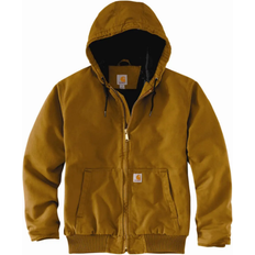 Carhartt Giubbotti Carhartt Men's Loose Fit Washed Duck Insulated Active Jacket - Brown