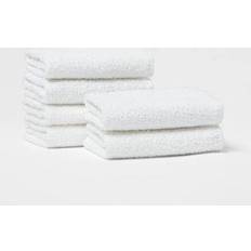 Cotton Cloths & Tissues Room Essentials 6pk Washcloth Set Dishcloth White (30.5x30.5)