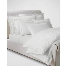 Organic Bed Linen Polo Ralph Lauren Cotton Bethany Jacquard Bed Sheet White