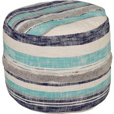 LR Home New Slub Stripe Pouffe
