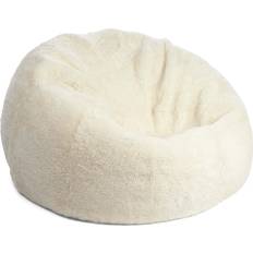 Pufs rebaja Natures Collection Short Wool Sheepskin Bean Bag 92 cm x 93 cm