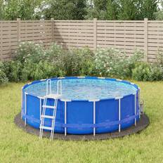 Bodentücher vidaXL Pool-Bodentuch Hellgrau Ø366 cm Polyester Geotextil